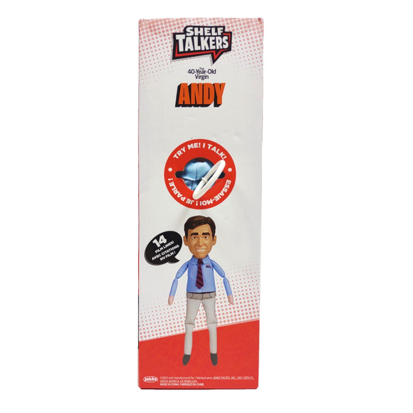 The 40 Year Old Virgin Andy Stitzer Shelf Talkers 12" Talking Plush Pull String - Picture 5 of 8